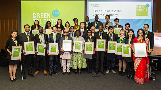 group photo of the awardees 2018