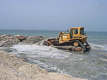 Sandvorspülung Ostseeküste