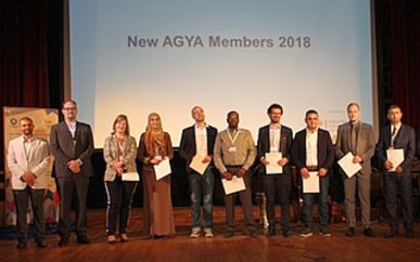 Gruppenbild der neuen AGYA Mitglieder 2018