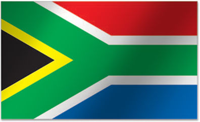 Flagge von Südafrika